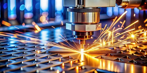 CNC Laser Cutting Machine Precision Metal Sheet Fabrication Industrial Technology