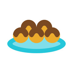 Takoyaki flat icon