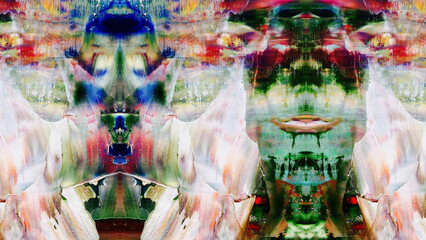 Abstract art background . Hand painting artwork on canvas .