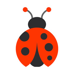 Ladybug flat icon