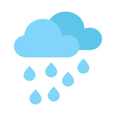Rainy flat icon