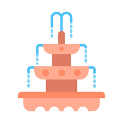 Fountain flat icon