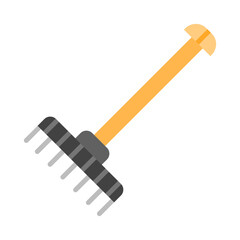 Rake flat icon