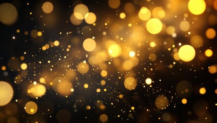 golden christmas lights