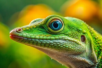 Anole Lizard Portrait: Close-up Wildlife Photography