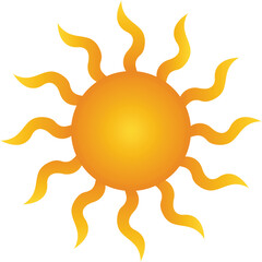 Simple Sunshine Sun Vector illustration
