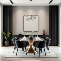 modern luxury dining room interior