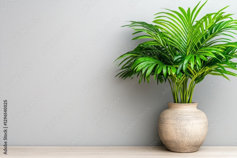 Poster a light wooden a4 frame mockup is leaning against the wall on a light wood table, with a white backg
