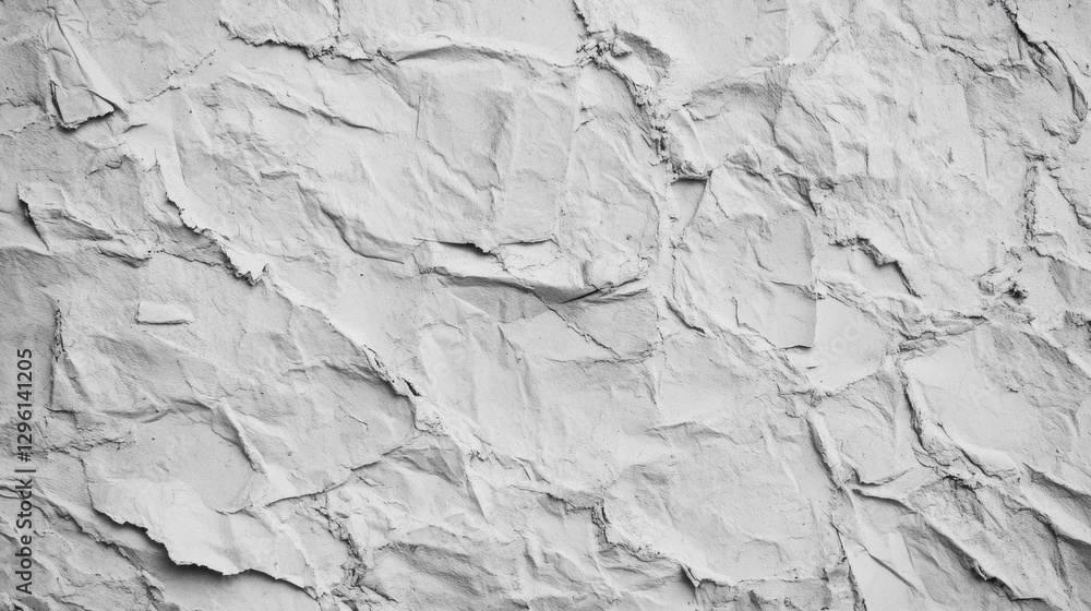 Poster a unique, crumpled white surface captures light and shadow, creating a visually engaging texture. th