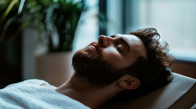 Rare illness patient receiving acupuncture therapy for pain relief. Featuring alternative healing and relief