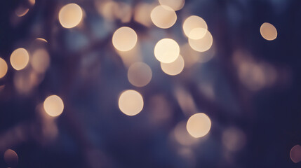 Warm Bokeh Lights With Soft Blurred Glow