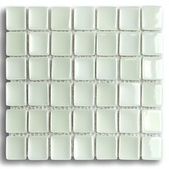 Naklejka premium white ceramic tile little squares in square form , isolated on white background, , copy space for text,