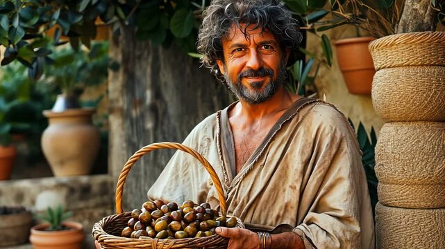 Harvesting Olives in a Rustic Village Amongst the Breathtaking Scenery