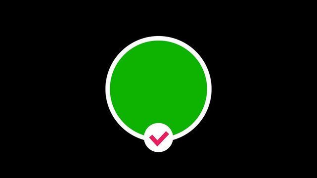 Animation Tiktok Follow Account With Green screen background for social media post