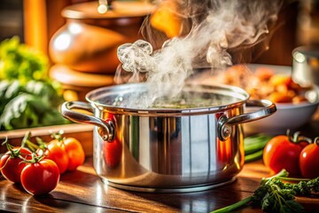 Boiling Water Pasta Cooking Al Dente Spaghetti Preparation