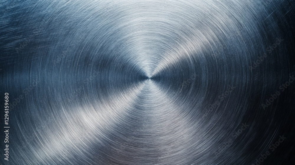 Aufkleber a polished metal surface captures light and shadows, exhibiting a stunning array of swirling texture