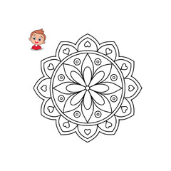 A Simple Mandala With An Elegant Design
