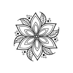 A Simple Mandala With An Elegant Design
