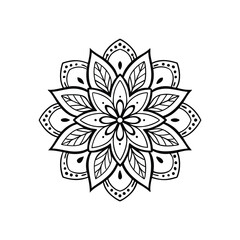 A Simple Mandala With An Elegant Design
