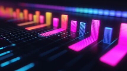 A colorful graph with many different colored bars