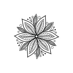 A Simple Mandala With An Elegant Design
