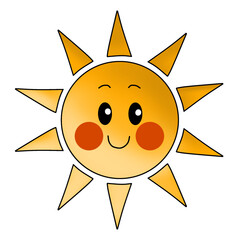 sun with a smile