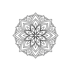 A Simple Mandala With An Elegant Design
