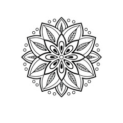 A Simple Mandala With An Elegant Design
