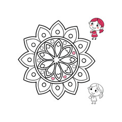 A Simple Mandala With An Elegant Design
