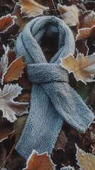 Cozy Winter Scarf and Knitwear Illustration Design