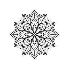 A Simple Mandala With An Elegant Design

