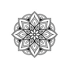 A Simple Mandala With An Elegant Design
