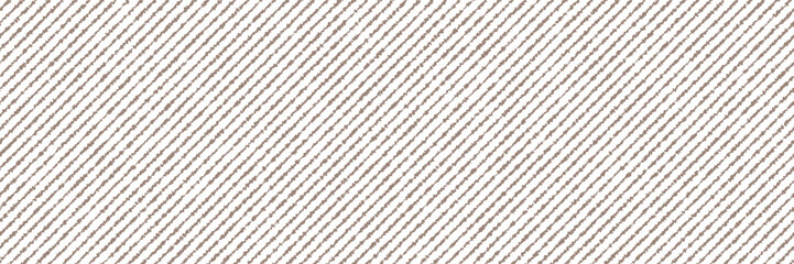 Brown slant lines of slub worn linen as a seamless pattern. Abstract bg with blue diagonal texture of flax fabric. Melange wool textile. Rough rug with uneven dots and specks. Vector illustration © Kusandra