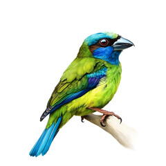 Blue-Throated Barbet