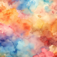 Abstract Watercolor Painting. Colorful and Dreamy Background
