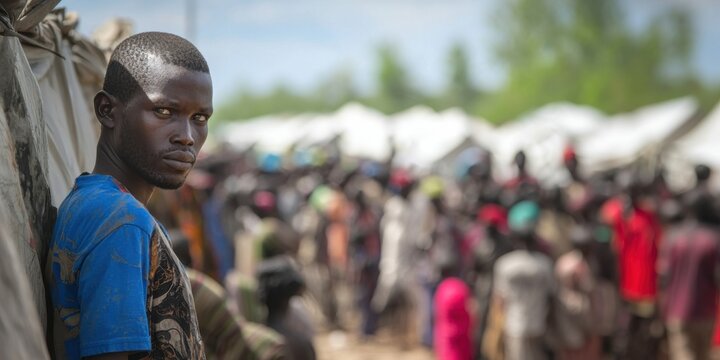 South Sudanese human rights attorneys assisting refugees in displacement camps, South Sudan.