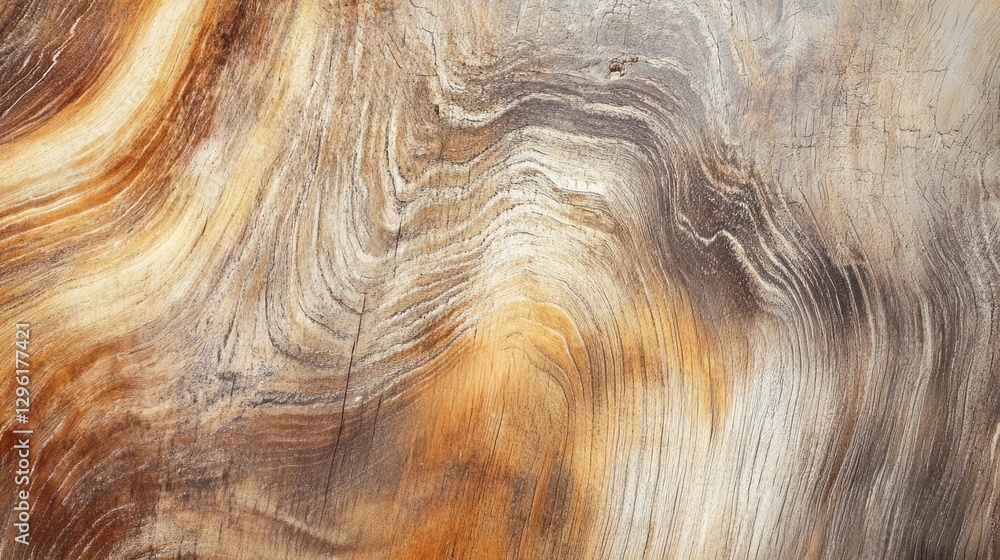 Poster the surface of a polished wooden slab showcases mesmerizing patterns formed by natural grains. rich 