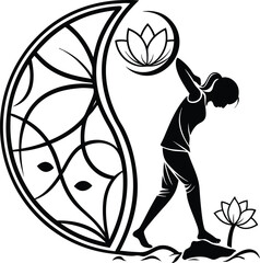 Serenity Symbol: Elegant Wellness Logo Designs