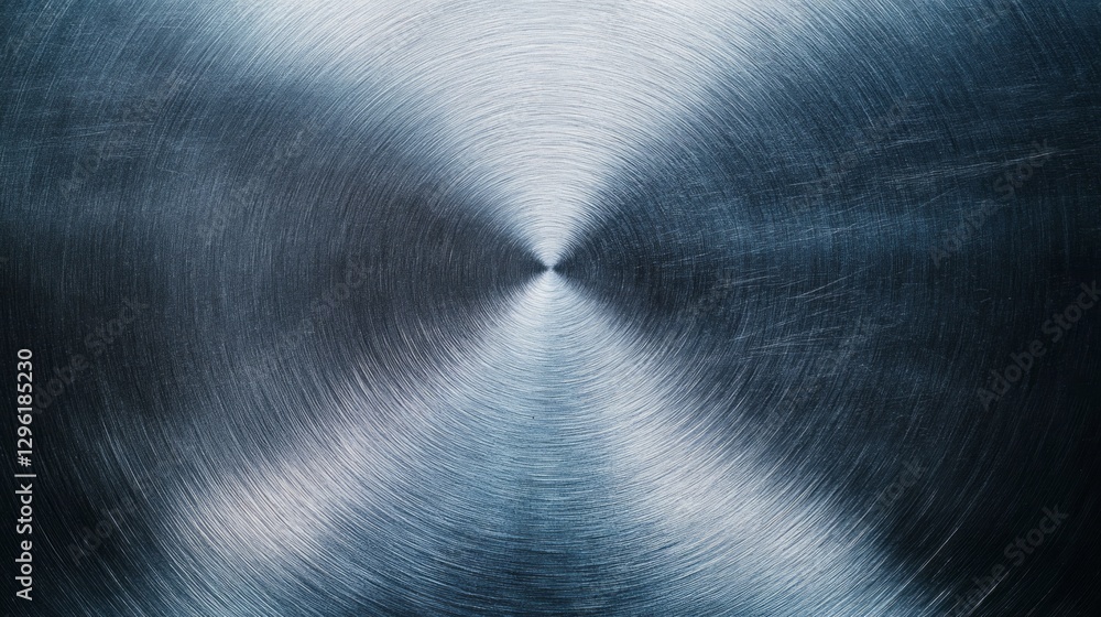 Poster A polished metallic surface captures light in a striking swirl of textures, showcasing intricate patterns and reflections. The details evoke a sense of depth and beauty in simplicity