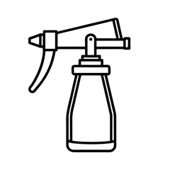 vector illustration of a spray bottle