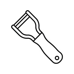 Vector illustration of a peeler 