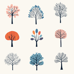 Collection of Colourful Trees