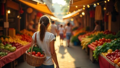 Obraz premium Exploring a Local Market