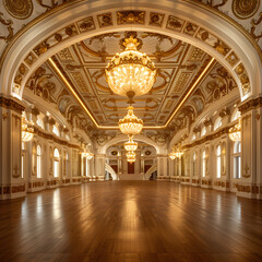 Obraz premium Timeless Grandeur: A Seemingly Endless Exhibit of Historical Beauty in One Spectacular Venue