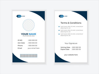 Corporate Id card design template - vector