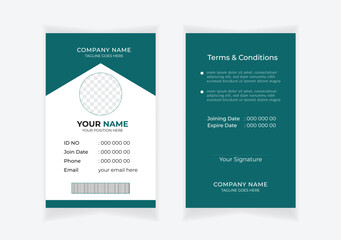 Corporate Id card design template - vector