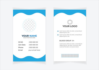 Corporate Id card design template - vector