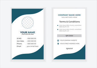Corporate Id card design template - vector