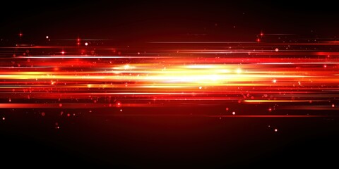 Red line of light speed motion background. red fast movement background design faster. concept texture of digital technology speedy move and space black