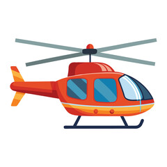 helicopter isolated on white